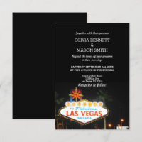 Viva Las Vegas Convite Para Casamento De Destino