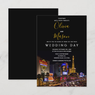 Viva Las Vegas Destino Casamento Convite