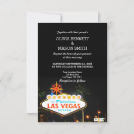Viva Las Vegas Destino Casamento Convite