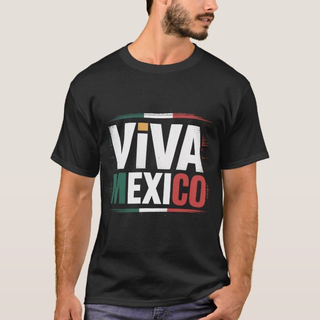 Viva México Camisa com bandeira mexicana desaponta (Frente)