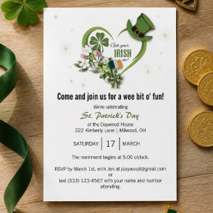Viva o seu Irlandês! Convite para Festa do Dia de 