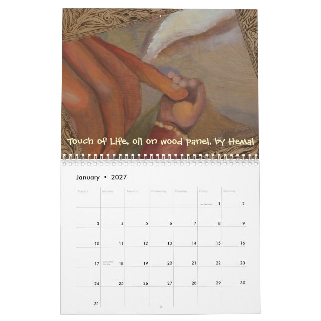 Viva para amar a vida, calendário 2009 (Jan 2027)