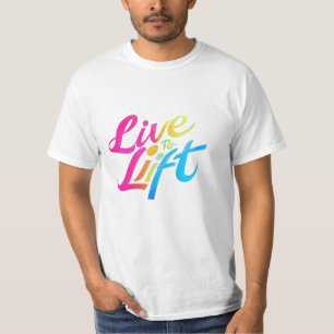 viva para elevar as T-shirts do Design