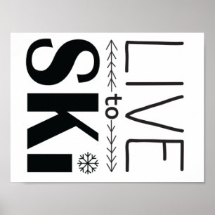 Viva para esquiar poster