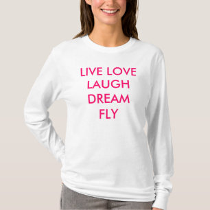 VIVA PARA VOAR O T-SHIRT LONGO DA CAPA