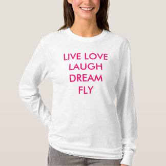 VIVA PARA VOAR O T-SHIRT LONGO DA CAPA