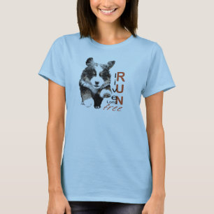 Viva por muito tempo, funcione o t-shirt livre do