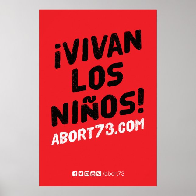Vivan los Niños! Poster (Abort73.com) (Frente)