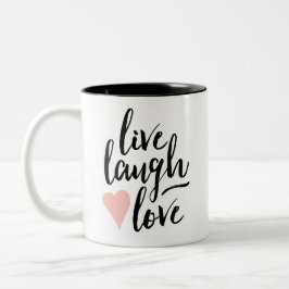 Vive a caneca de café do amor do riso