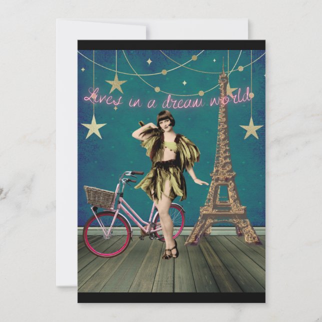 Vive Em Uma Placa Plana De Arte Alterada Funky Do  (Frente)