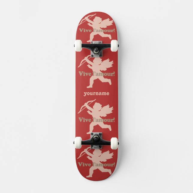 Vive L'amour Cupid - skates personalizados (Frente)