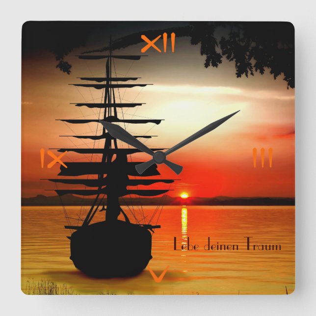 Vive seu sonho relógio (Frente)