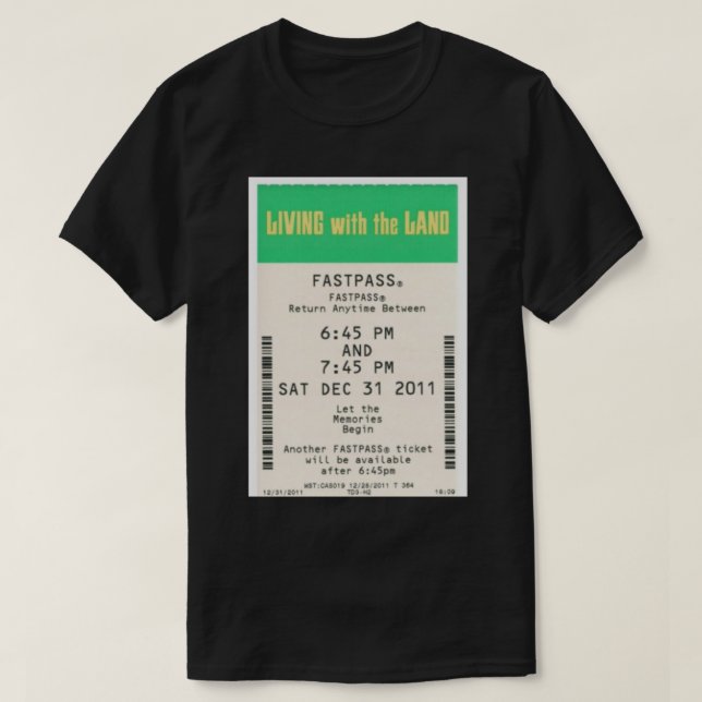 Vivendo com a terra Fastpass Classic T-Shirt (Frente do Design)