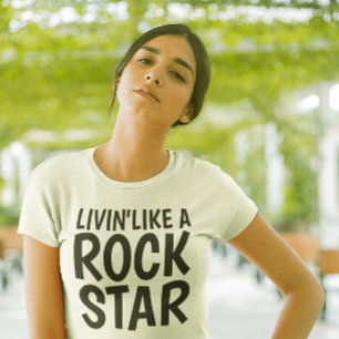 VIVENDO COMO UMA ESTRELA ROCK, t-shirt
