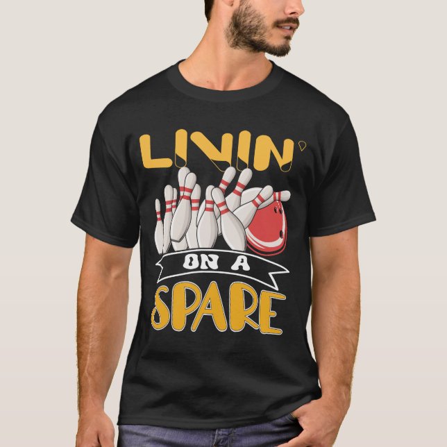 Vivendo em uma Camisa de Equipe da Liga de Boliche (Frente)