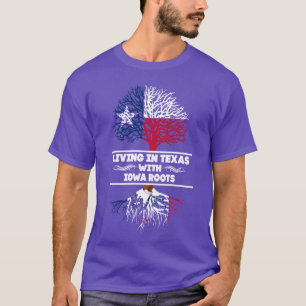 Vivendo no Texas com camisa raiz de Iowa