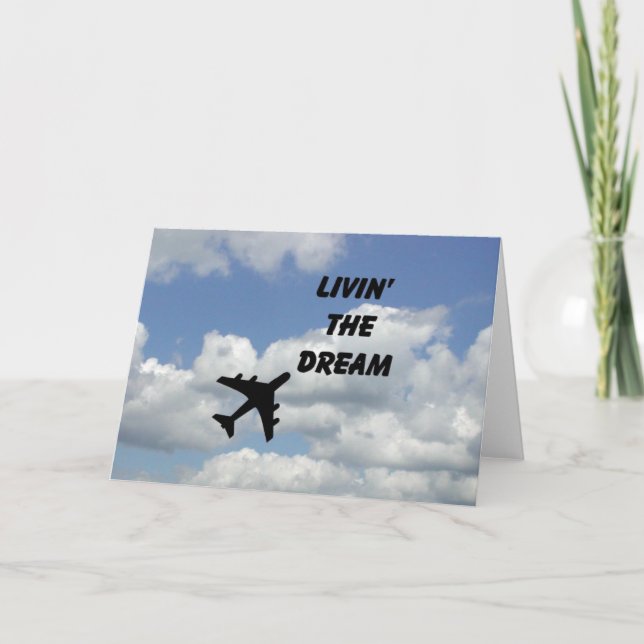 Vivendo O Cartão Horizontal Do Sonho (Frente)