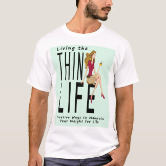 Vivendo o t-shirt dos homens finos da vida