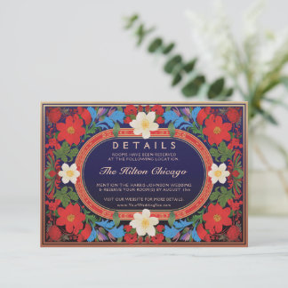 VIVIAN I : Cartão Pormenores de Casamento