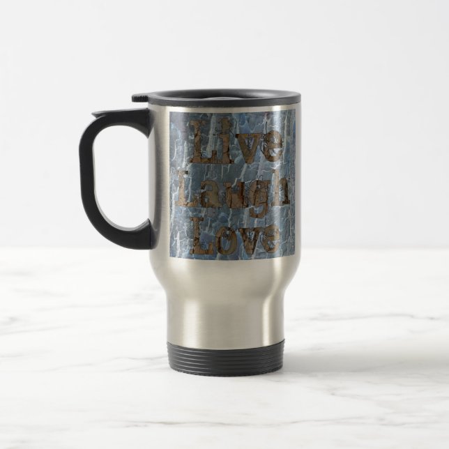 Vivo, riso, caneca de viagem do amor (Esquerda)