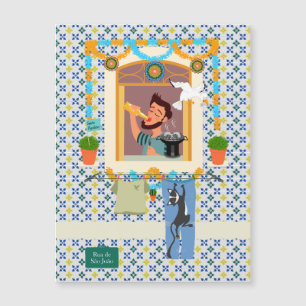 Vizinho da Festa Português do santo John Português