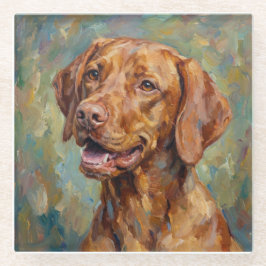 Vizsla Glass Coasters for Dog Lovers