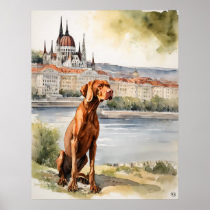 Vizsla Húngara - Impressão de Arte Canina