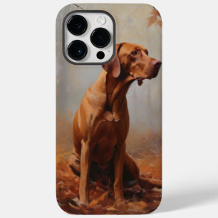 Vizsla nas Folhas Caídas do Outono Inspira