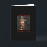 Vlad o cartão de Natal de Impaler<br><div class="desc">Vlad Tepes,  Vlad o Impaler,  Dracula - o que quer que você deseja lhe chamar,  deseja-lhe muito o Feliz Natal!</div>