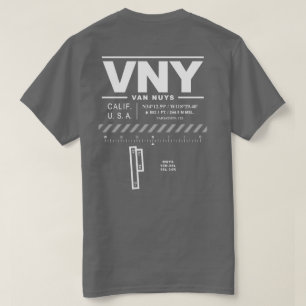 VNY T-Shirt do Aeroporto Van Nuys