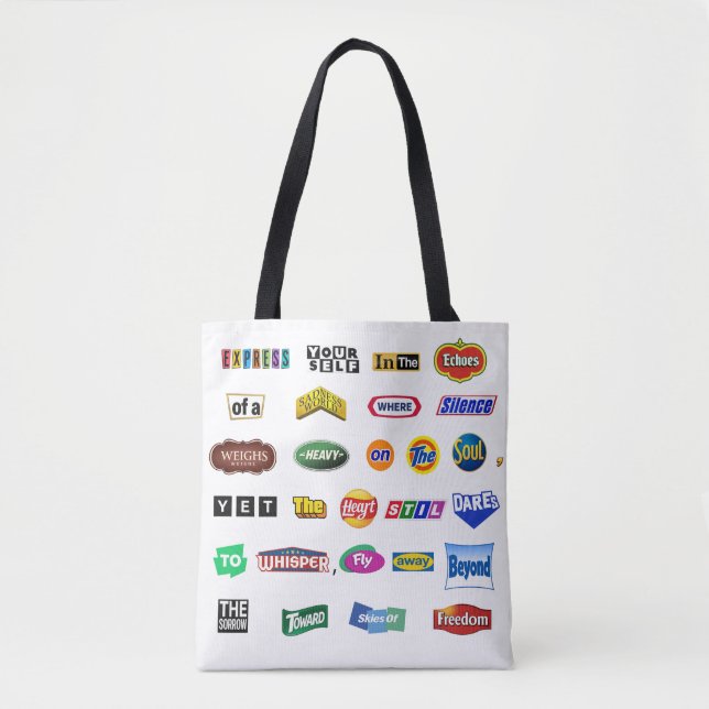 Voar Além da Dor - Tote Estampado (Frente)