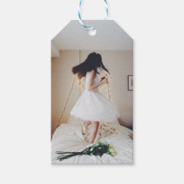 Voar no ar Etiquetas de presentes para fotos de fo