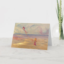 Voar um Cartão de Nota de Kite