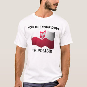 "Você aposta seu dupa que eu sou" t-shirt polonê