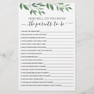 Você conhece bem o Chá de fraldas futuro dos pais