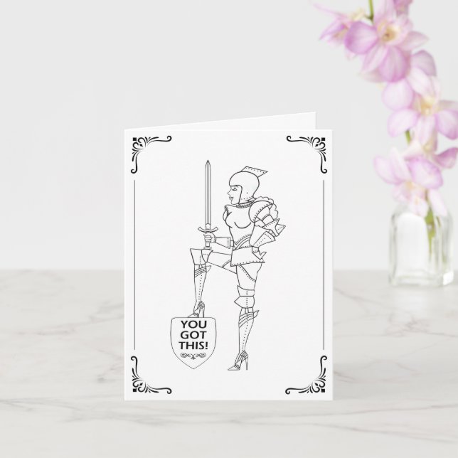 "VOCÊ CONSEGUE!"  Cartão (Orquídea)