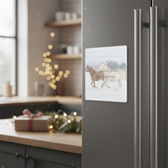 Você Cria Seu Próprio Magneta Felicidade ("You Create Your Own Happiness" Magnet. )