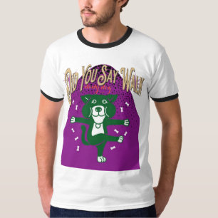 Você Disse Caminhar? Camiseta Engraçada Do Cachorr