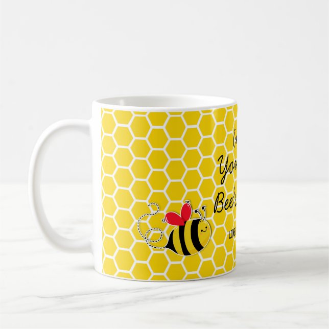 Você é a Melhor Caneca, Caneca de Café Abelha Amar (Esquerda)