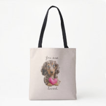 Você é Amado Bolsa Tote – Presente Fredi o Dachshu