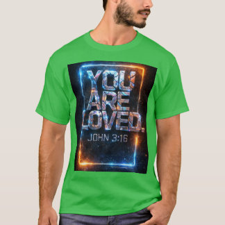 Você É Amado – Camiseta Cósmica João 3:16