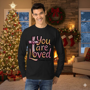 Você É Amado Camiseta masculina cristã