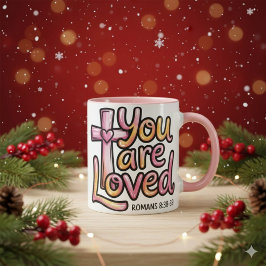 Você É Amado Caneca de Café Cristã de 11 oz