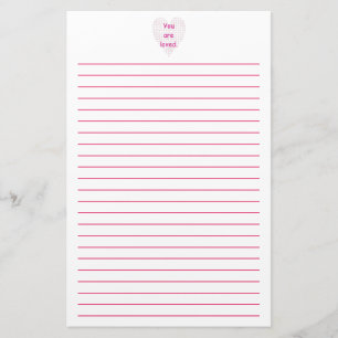 Você é artigos de papelaria alinhados coração