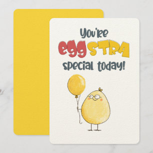 Você é Eggstra Especial hoje! Um Cartão Divertido 