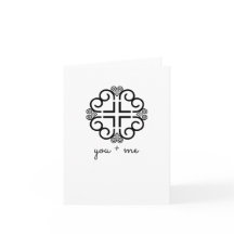 Você e eu | Cartão inspirado na Hmong