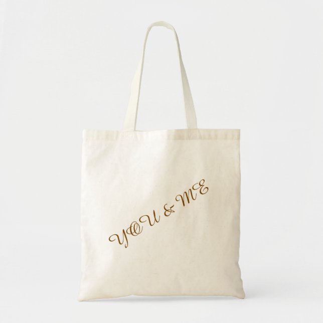 Você e eu costumamos fazer uma bolsa de tote (Frente)