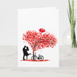 Você e Eu, e Cupido Cartão Dobrado Personalizado