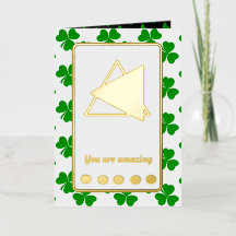 Você é incrível Shamrock Cervo Irlandês