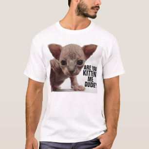 Você é Kitten me Engraçado Sphinx kitten T-shirts